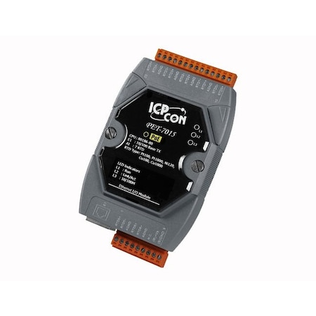 Icp Das 7-channel RTD Input Data Acquisition Module with 3-wire RTD lead resistance elimi PET-7015
